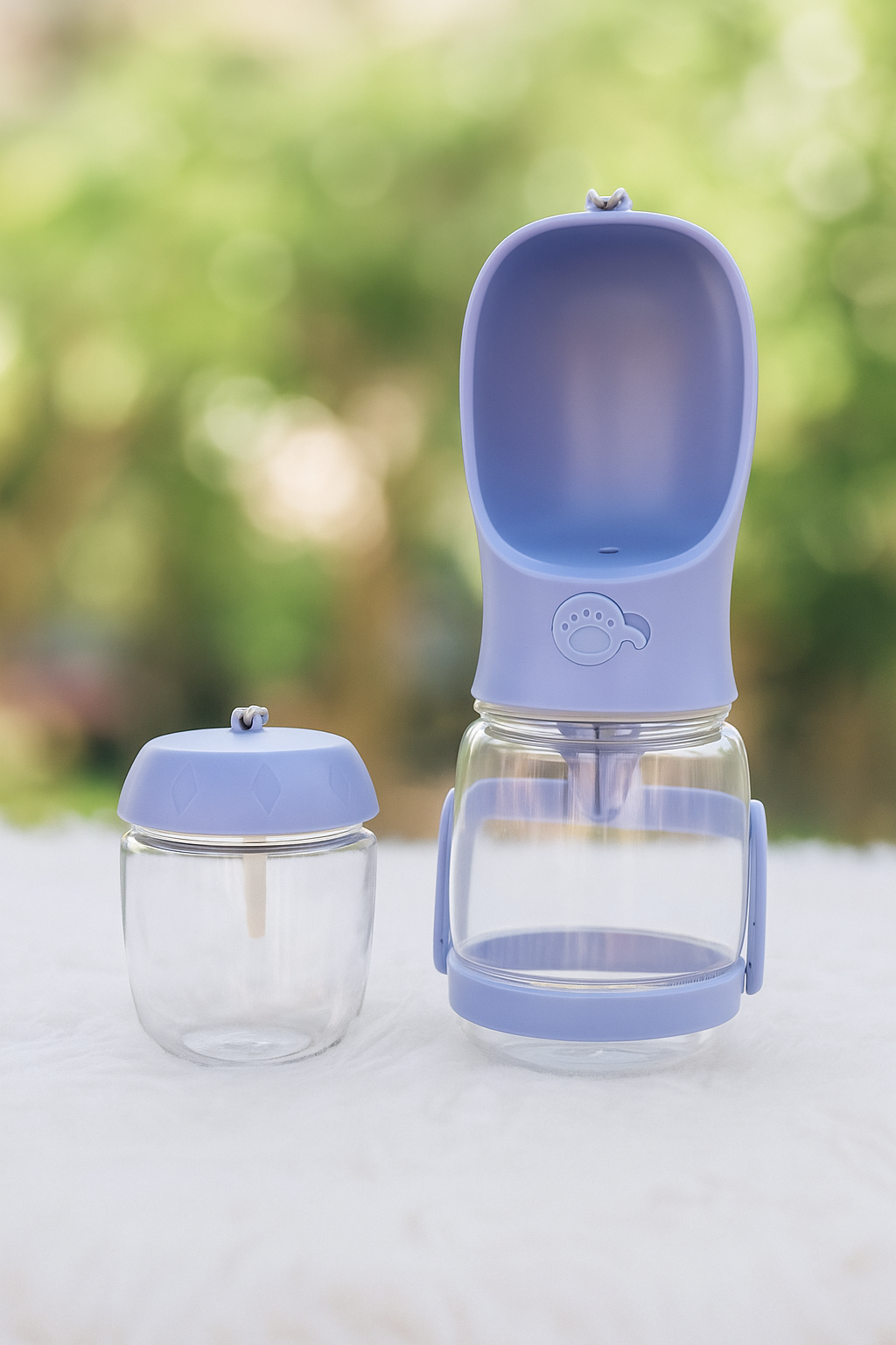 Bouteille Portable pour Chien – Hydratation & Snacks