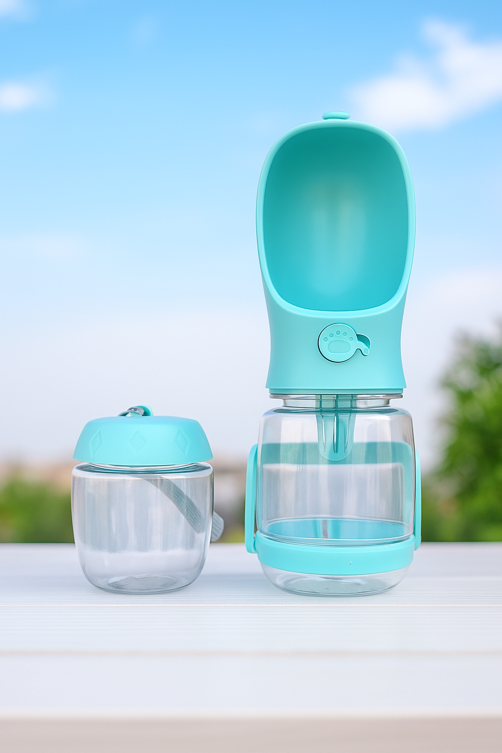 Bouteille Portable pour Chien – Hydratation & Snacks