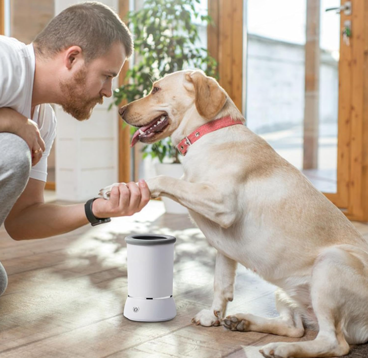 Lave-Pattes Automatique pour Chiens 🐾