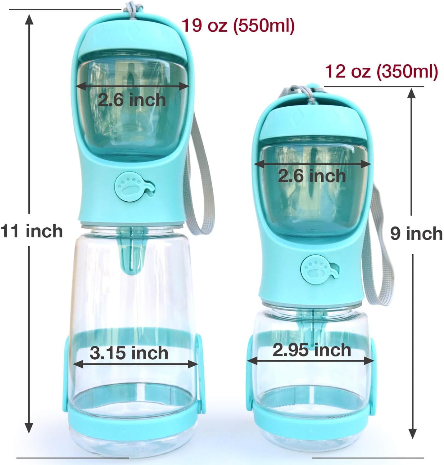 Bouteille Portable pour Chien – Hydratation & Snacks