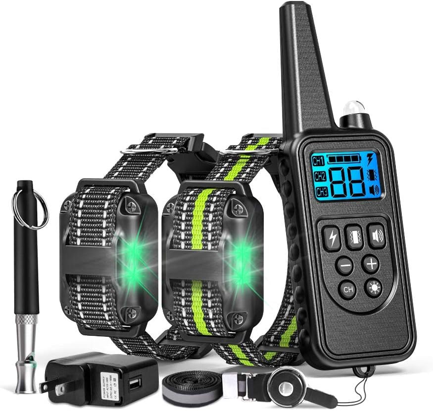 Dog Training Collar with Three Training Modes, Waterproof Training Collar, Long Range up to 2600Ft