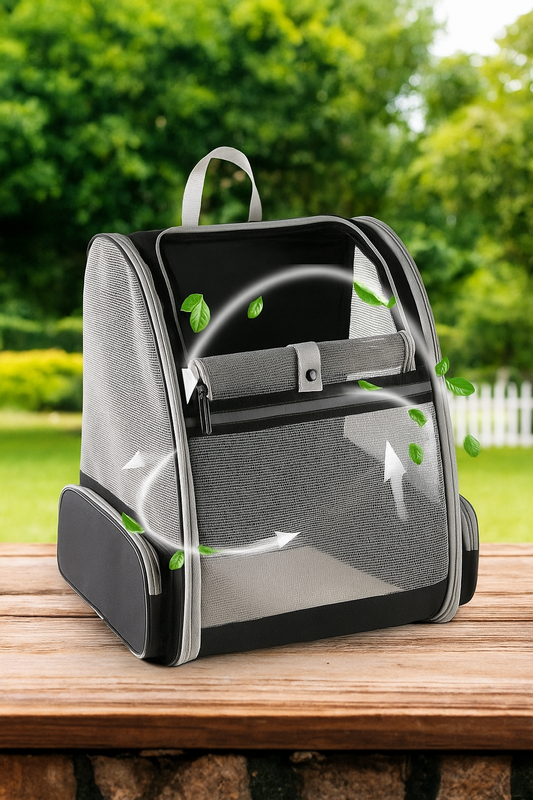 Sac de Transport Innovant avec Fenêtre Bulle – Noir