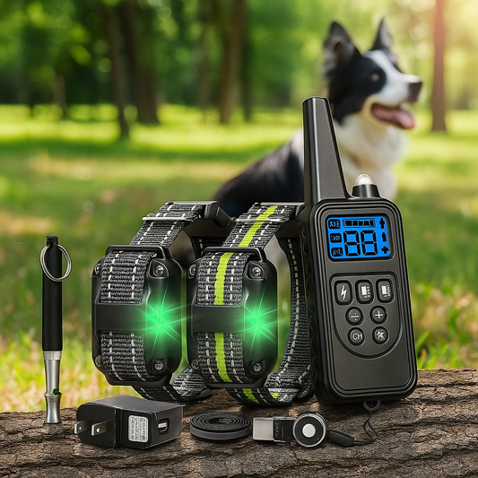 Collier de Dressage Électronique – Bip, Vibration & Stimulation, Étanche, Longue Portée